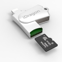 Idragon R004 2 In 1 Sd Tf Card Reader For Lightning Pc Ios Windows For Iphone Ipad Macbook