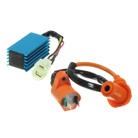 Ignition Coil With 6 Pin Racing Performance Ac Cdi Box For Gy6 50cc 150cc Scooter