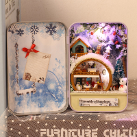 Iiecreate Diy Tin Box Secret Dollhouse With Light T 002 T 003 T 004 T 005 Gift Home Office Decor