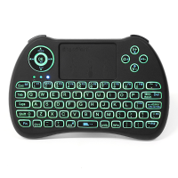 Ipazzport Kp 810 21q 2.4G Wireless Spainish Three Color Backlit Mini Keyboatd Touchpad Air Mouse