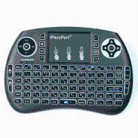 Ipazzport Kp21sdl 2.4G Wireless Three Color Backlit Russian Version Mini Keyboard Touchpad Air Mouse