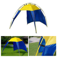 Ipree® 3 4 Persons Triangle Beach Tent Canopy Uv Sun Shade Shelter Outdoor Camping
