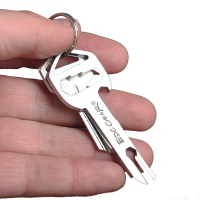 Ipree™ 3 In 1 Edc Pocket Key Tool Stainless Steel Bottle Opener Rope Cutter Combination Kit