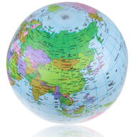 IPRee™ 40cm Inflatable World Globe Map Balloon Beach Play Toys Teach Education Geography Tools