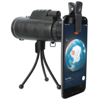 Ipree™ 40x60 Outdoor Travel Portable Monocular Hd Clear Vision Optic Bak4 Telescope With Compass