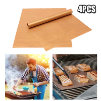 Ipree™ 4pcs Outdoor Picnic Bbq Grill Mat Camping Non Stick Reusable Bake Pad Tool