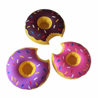 Ipree™ Mini Funny Cookie Shape Ballon Toy Doughnut Inflatable Swimming Pool Beach Bathing Can Holder