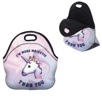 Ipree™ Neoprene Unicorn Tote Insulated Lunch Cooler Bag Travel Picnic Lunch Box Handbag