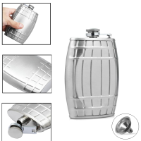 Ipree™ Outdoor 6oz Liquor Bottle Portable Stainless Steel Hip Flask Whiskey Funnel Travel Drinkware