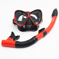 Ipree Summer Diving Glasses Goggles With Breathing Tube Tempered Glass Full Dry Diving Swimming Snorkeling