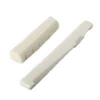 Ivory Buffalo Bone Guitar Bridge Nut Saddle And Slotted Nut Saddle For 6 String Acoustic Guitar