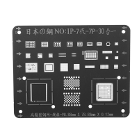 Japan Steel Phone Logic Board Bga Repair Stencil For Iphone 7 7p Motherboard Ic Chip Ball Soldering Net
