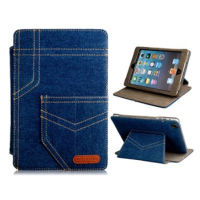 Jeans Design Denim Protective Case For Ipad Mini Blue