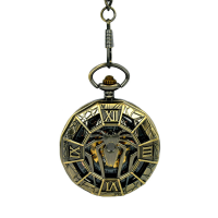 Jijia Jx001 Self Wind Mechanical Fashion Spider Pattern Retro Pocket Watch