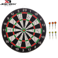 Joerex 2 In 1 17 Inch Dart Board Family Game Double Sided Flocking Dart Board Set