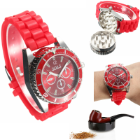 Joli Real Metal Wrist Watch Grinder Herb Tobacco Leaf Cigarette Crusher Wrist