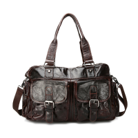Joyir Men Wax Oil Skin Handbag Fashion Casual Shoulder Bag Well Designed Handbag
