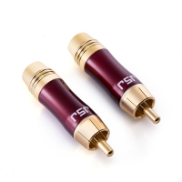 Jsj Gold Plating Rca Speaker Plug For Av Cable Loudspeaker