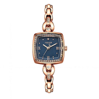 Julius 871 Luxury Rhinestone Simple Square Dial Fashion Ladies Quartz Watch