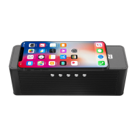 JY 28 Qi Wireless Fast Charger Bluetooth NFC Speaker Support Alarm Clock TF Card USB AUX