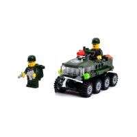 Kazi Building Block Armored Car Educational Gift #6412 Fidget Toys 102pcs