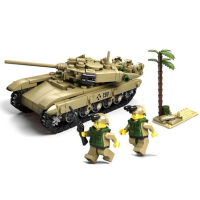 Kazi Tank Team Building Block Sets Toys Educational Gift Fidget Toys #84042 296 Push Pcs