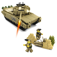 Kazi Tank Team Building Block Sets Toys Educational Gift Fidget Toys #84043 296 Push Pcs