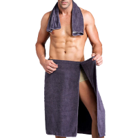 Kcasa Kc 840 Machine Wearable Man Bathtowel Bathrobe Shower Microfiber Soft Beach Absorbent With A Towel