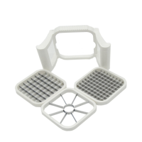 Kcasa Kc Ap06 Multi Function Detachable 3 Blade Potato French Fried Slicer Cutter Apple Core Remover