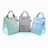 Kcasa Kc Cb02 Oxford Large Capacity Lunch Tote Bag Travel Picnic Fashion Stripe Bento Food Organizer