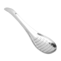 Kcasa Kc Gg045 Stainless Steel Garlic Lemon Cheese Grater Mixing Grinding Spoon Kitchen Tools
