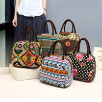 Kcasa Kc Lg036 Large Capacity Canvas Woman Lunch Tote Bag Travel Outdoor Food Storage Bag Handbag