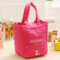KCASA KC LG039 Large Capacity Oxford Handheld Lunch Tote Bag Travel Picnic Food Storage Container