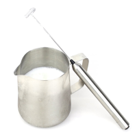 KCASA KC MF69 Electric Milk Frother Portable Kitchen Stainless Steel Multifunction Hnadheld Blender