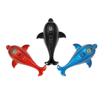 KCASA KC MTB010 Portable Metal Dolphin Tobacco Pipe Creative Pocket Smoking Pipe Cigar Filter