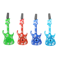 Kcasa Kc Mtb011 Portable Metal Guitar Tobacco Pipe Creative Pocket Smoking Pipe Cigar Filter