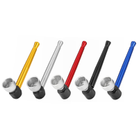 KCASA KC MTB013 Portable Metal Pan Tobacco Pipe Creative Pocket Smoking Pipe Cigar Filter