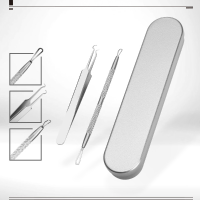 Kcasa Kc Mz666 Multipurpose Blackhead Extractor Tools Kit Pimples Acne Splinter Remover Tweezers