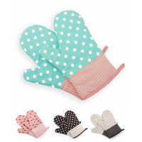 Kcasa Kc Pg03 1pcs Cotton Oven Mitts Microwave Oven Kitchen Bbq Heat Resistant Pot Holder Gloves