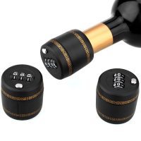 Kcasa Kc Sp160 Creative Wine Whiskey Bottle Top Red Wine Stopper With Password Black