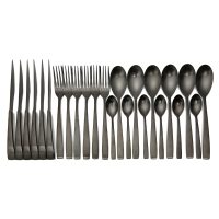 Kcasa Kc St004 High End Stainless Steel 24 Pieces Flatware Set Dinnerware Set