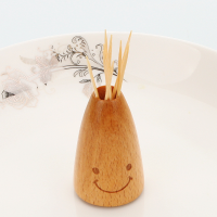 Kcasa Kc Th047 Mini Smile Wooden Toothpick Holder Organizer Storage Box Kitchen Tools