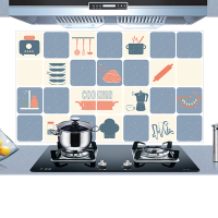 Kcasa Kc Ws020 45 X 75cm Pvc Removable Kitchen Cookware Oil Proof Waterproof Wall Sticker Paper