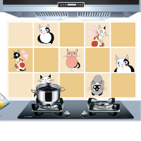 Kcasa Kc Ws025 45 X 75cm Pvc Kitchen Removable Oil Proof Waterproof Wall Sticker Paper Home Decor