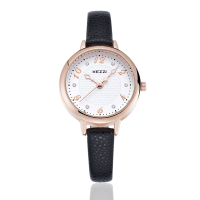Kezzi 945 Fashion Casual Leather Slim Strap Simple Dial Lady Student Quartz Wrist Watch