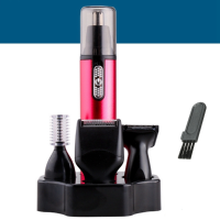 Km 6620 4 In 1 Nose Eyebrow Hair Beard Trimmer Shaver Cordless Grooming Cutter Remover Clipper