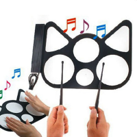 Konix Collapsible Silicone Material Usb Electronic Drums With Drumsticks