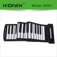 Konix Usb 61 Key Midi Flexible Silicone Electronic Roll Up Piano Md61