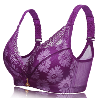 Lace Wireless Comfortable Adjustable Push Up Thin Bralette Lady Bra