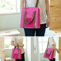 Large Capacity Folding Picnic Bag Insulated Lunch Box Bento Container Food Organization Storage For